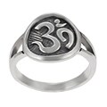 Sterling Silver Ohm Ring