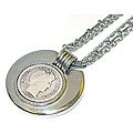 American Coin Treasures Silver Barber Dime Necklace