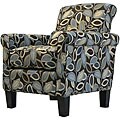 Hyde Transitional Arm Chair Brown Modern Leaf