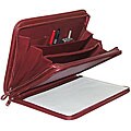 Buxton Red Man-Made Leather Legal Portfolio
