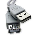 Grey 10-foot USB Extension Cable