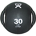 Cando 30-pound Dual-handle Black Medicine Ball