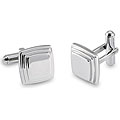 Stainless Steel Men's Step Cuff Links