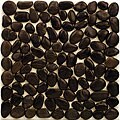 SomerTile Rocks Random Black Natural Stone Mosaic Tile Sheets (Case of 11)