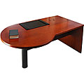 Mayline Mira Series 72-inch Medium Cherry Right P-shaped Desk