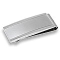 Stainless Steel Men's Brushed and Polished Money Clip