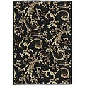 Cafe Black Rug (8'9 Square)