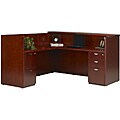 Mayline Mira Wood Veneer Reception Station with Return