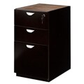 Mayline Mira Wood Veneer Box/Box/File Pedestal for Desk
