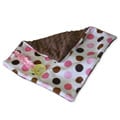 Sweet Ruby 13x13-inch Binky Blanket in Strawberry Chocolate Chip