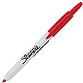Sharpie Retractable Fine Point Red Permanent Markers (Pack of 12)