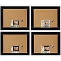 Board Dudes 12x12-inch Black Wood Framed Cork Boards (Case of 4)