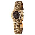 Bulova Women's Stainless Steel Black Dial Diamond Watch