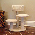 Majestic 27-inch Casita Cat Faux Sherpa Furniture Tree