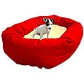 Majestic Pet Bagel-style Red 24-inch Dog Bed