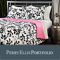 Perry Ellis Romance Floral 3-piece Mini Duvet Cover Set