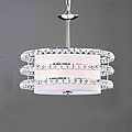 Chrome Finish 3-light Crystal Chandelier