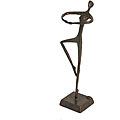 Elongated Ballerina Cast Bronze Figurine