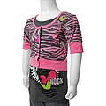 Self Esteem Big Girls' Zebra Print Top