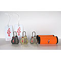 Safe Skies 4-dial Brass Liberty Bell TSA Locks Set