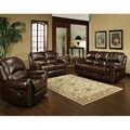Broadway Premium Italian Leather Reclining Sofa Set