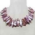 Freshwater Biwa Pink Pearl 18-inch Necklace (12-14 mm)