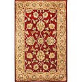I made a review on Kashan carpets to help you in your decision Hand-tufted Alexa Kashan Wine Wool Rug (5' x 8')