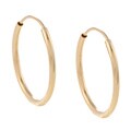 10k Gold 13mm Endless Hoop Earrings