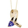 Encore by Le Vian 14k Gold Tanzanite and 1/6ct TDW Diamond Necklace