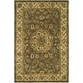 Handmade Heritage Taupe/ Ivory Wool Rug (4' x 6')
