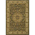 Handmade Heritage Taupe/ Ivory Wool Rug (6' x 9')