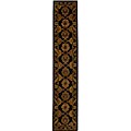 Handmade Heritage Mahal Black Wool Runner (2'3 x 20')