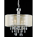 Chrome 4-light Crystal Chandelier