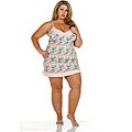 Popsi Lingerie Women's Mermaid Chemise and Bikini Set