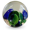 Hand-blown Murano Glass 'Aquarium' Paperweight (Brazil)
