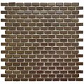 porcelain Portrait truths SomerTile 11.75x11.75-in Samoan Subway 0.5x1-in Antique Copper Porcelain Tile (Pack of 10)