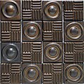 SomerTile 12x12-in Industrial Bronze 3-in Ceramic Mosaic Tile (Pack of 5)