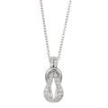 Platifina 1/5ct TDW Diamond Love Knot Necklace