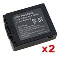 Eforcity CGR-S006A 2-pack Battery for Panasonic DMC-FZ50 FZ7 FZ30