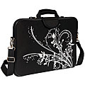 Fuji Labs Black Orchid 17-inch Laptop Sleeve Carrying Bag