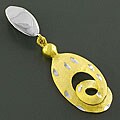 14k Gold over Sterling Silver Harlequin Slide Pendant (China)