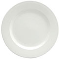 Oneida 9-in Round White Rolled Edge Ceramic Dinner Plates (Case of 24)