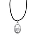 Stainless Steel Cubic Zirconia See-through Necklace