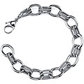 Stainless Steel Double Braided Link Bracelet