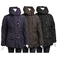 Larry Levine Women's Down-filled Pillow Collar Coat