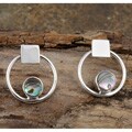 Sterling Silver Abalone Earrings (Mexico)