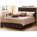 Castillian Dark Brown Upholstered Full-size Bed