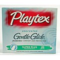 Playtex Gentle Glide 20 Unscented Super Plus Tampons (Pack of 4)