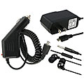 3-piece Headset /Charger Set for Blackberry Pearl