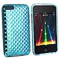 Eforcity Clear Blue Diamond TPU Rubber Case for iPod Touch Gen 2/3